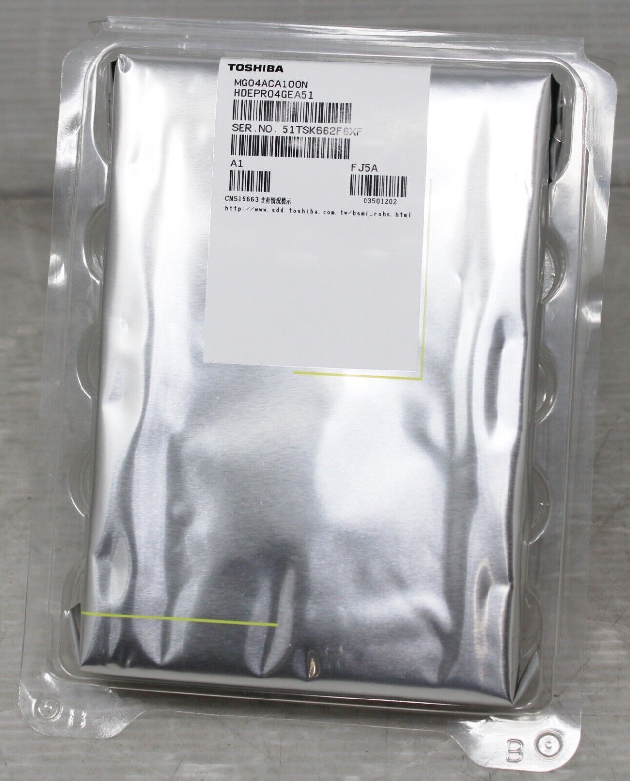 Toshiba MG04ACA100N 1TB 7.2k 3.5" LFF SATA 6G Desktop Server HDD Hdepr04gea51