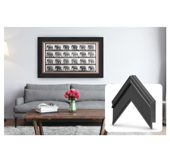 Deco TV Frames 75" Fits 2021-25 For Samsung The Frame TVs -  Black