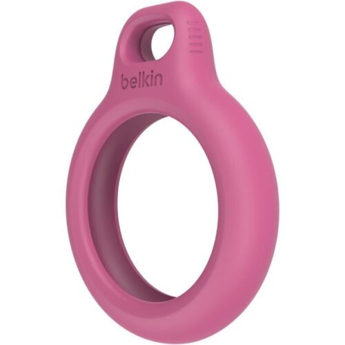 Belkin F8W973btPNK AirTag Secure Holder W Key Ring Twist & Lock Design Pink