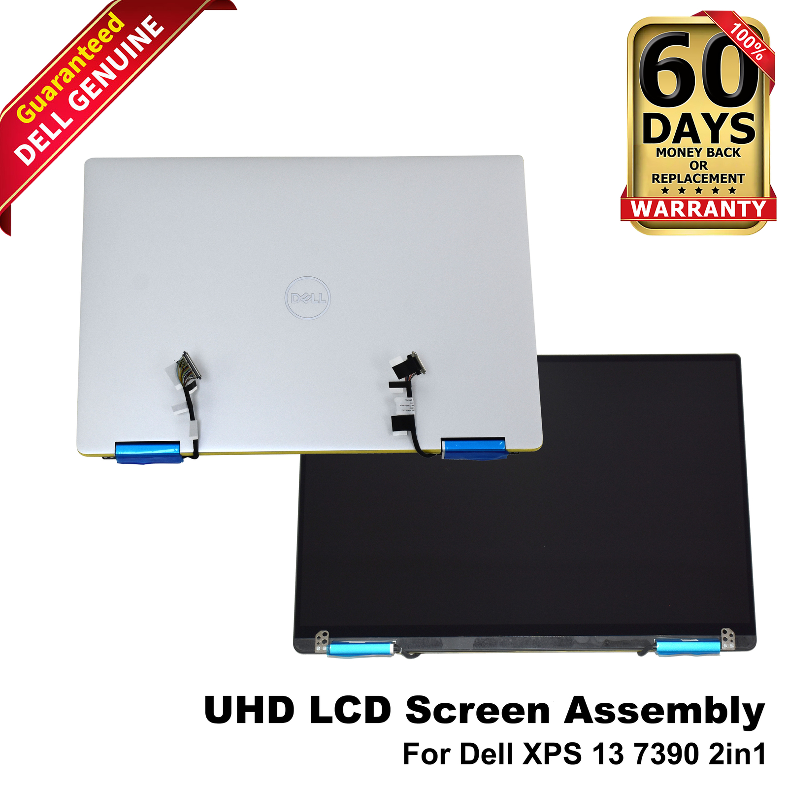 Dell XPS 13 7390 2-in-1 13.4" UHD 60Hz WVA Touch LCD Display Assembly MMKN2
