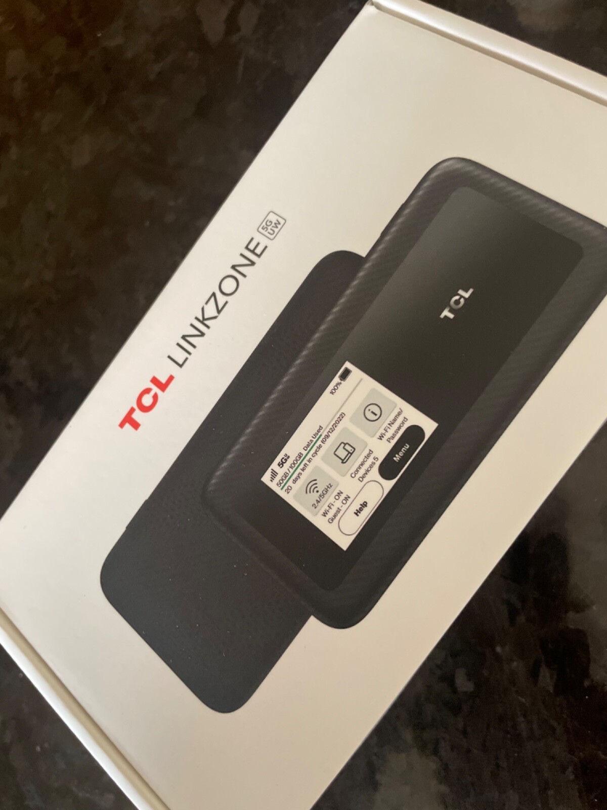 TCL Linkzone 5G UW MW513U Verizon And GSM Unlcked 5G MiFi HotspotRouter Open Box