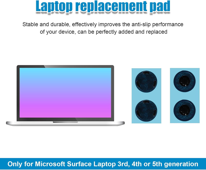 4-Pack Laptop Case Bottom Rubber Feet Pads For Microsoft Surface Laptop 3 4 5 — photo 5