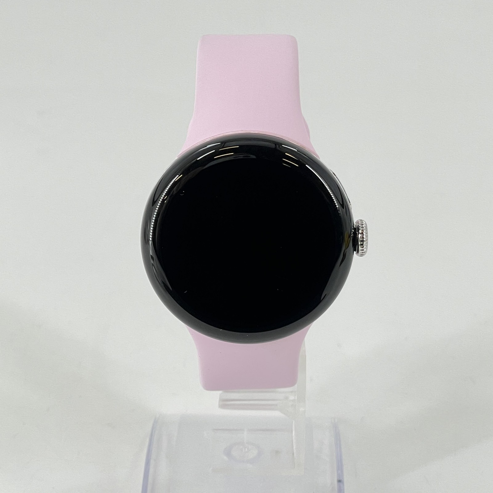 Google Pixel Watch 3 41mm Silver Aluminum Pink Sport LTE Good Condition — photo 2