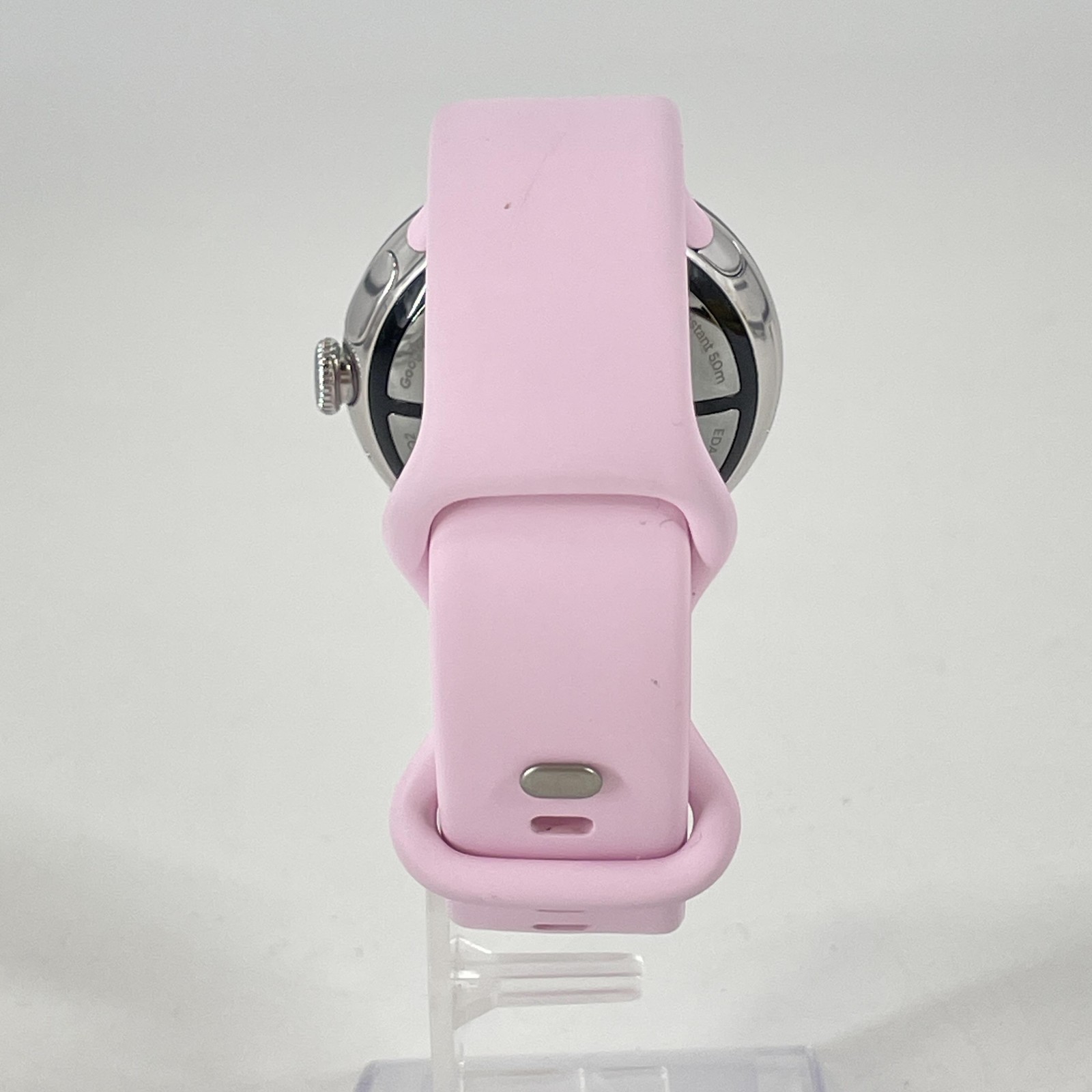 Google Pixel Watch 3 41mm Silver Aluminum Pink Sport LTE Good Condition — photo 5