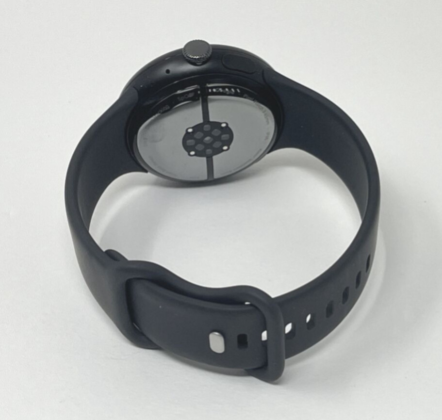 Google Pixel Watch 3 45mm Matte Black Aluminum Obsidian Cellular W Extra Band — photo 3