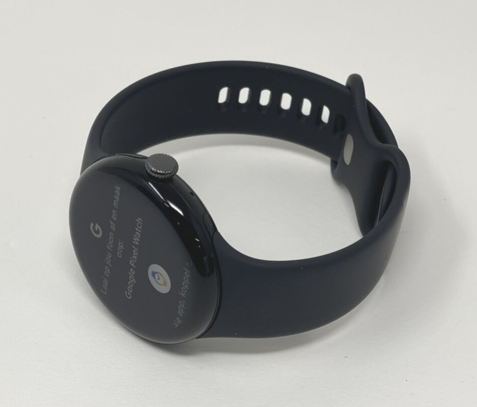 Google Pixel Watch 3 45mm Matte Black Aluminum Obsidian Cellular W Extra Band — photo 5