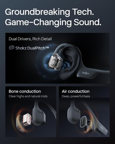 SHOKZ OpenRun Pro 2 Bone Conduction Headphones Bluetooth Wireless SHOKZ S820 — photo 4