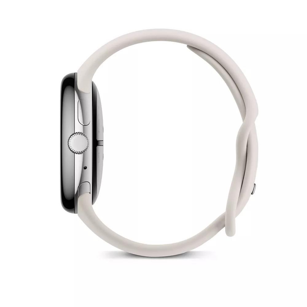 Google Pixel Watch 3 45mm- LTE Silver Aluminum Case Porcelain Band — photo 3
