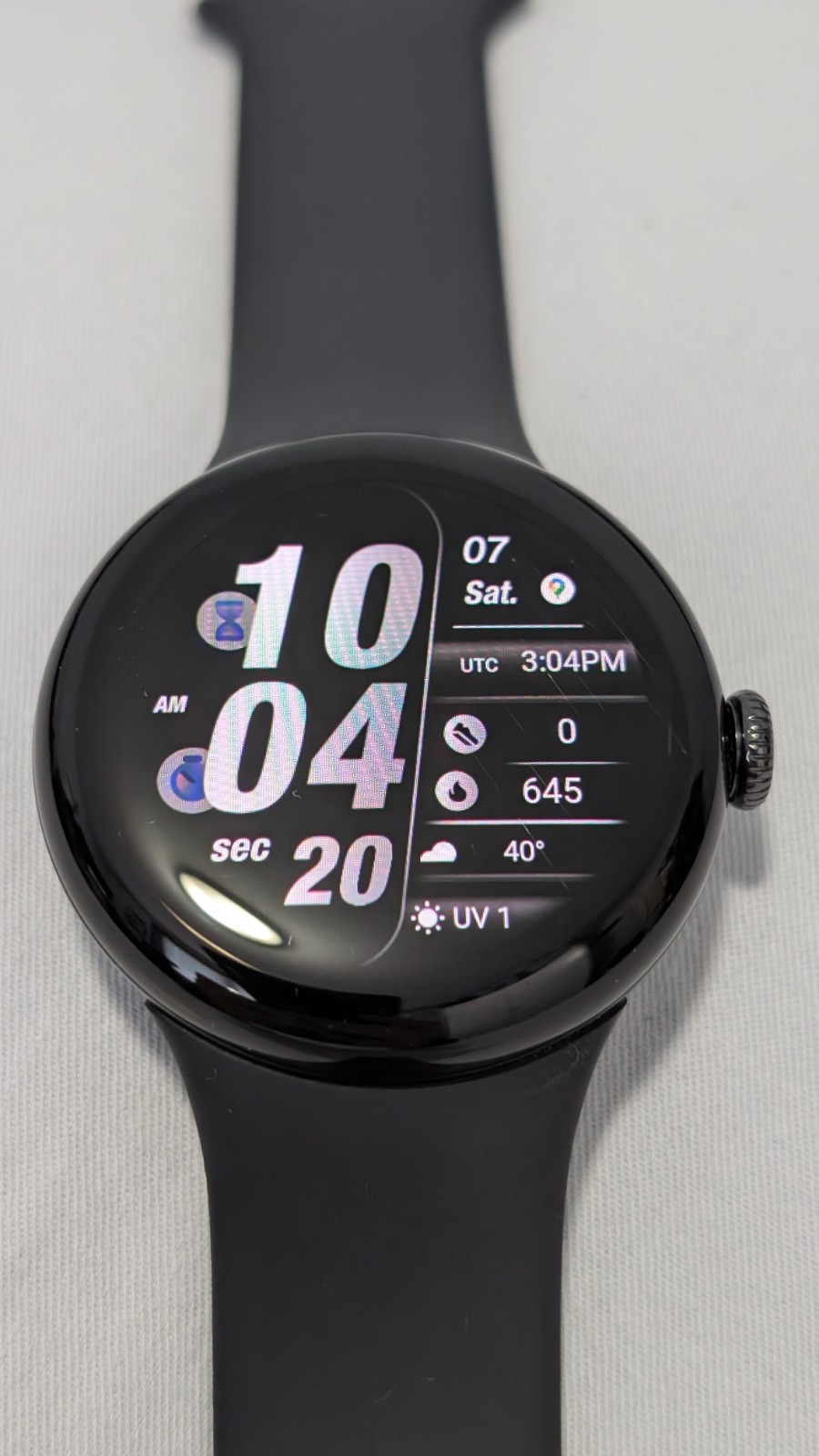 Google Pixel Watch 2 41mm Wi-Fi Matte Black With Obsidian Black Silicone Band — photo 4