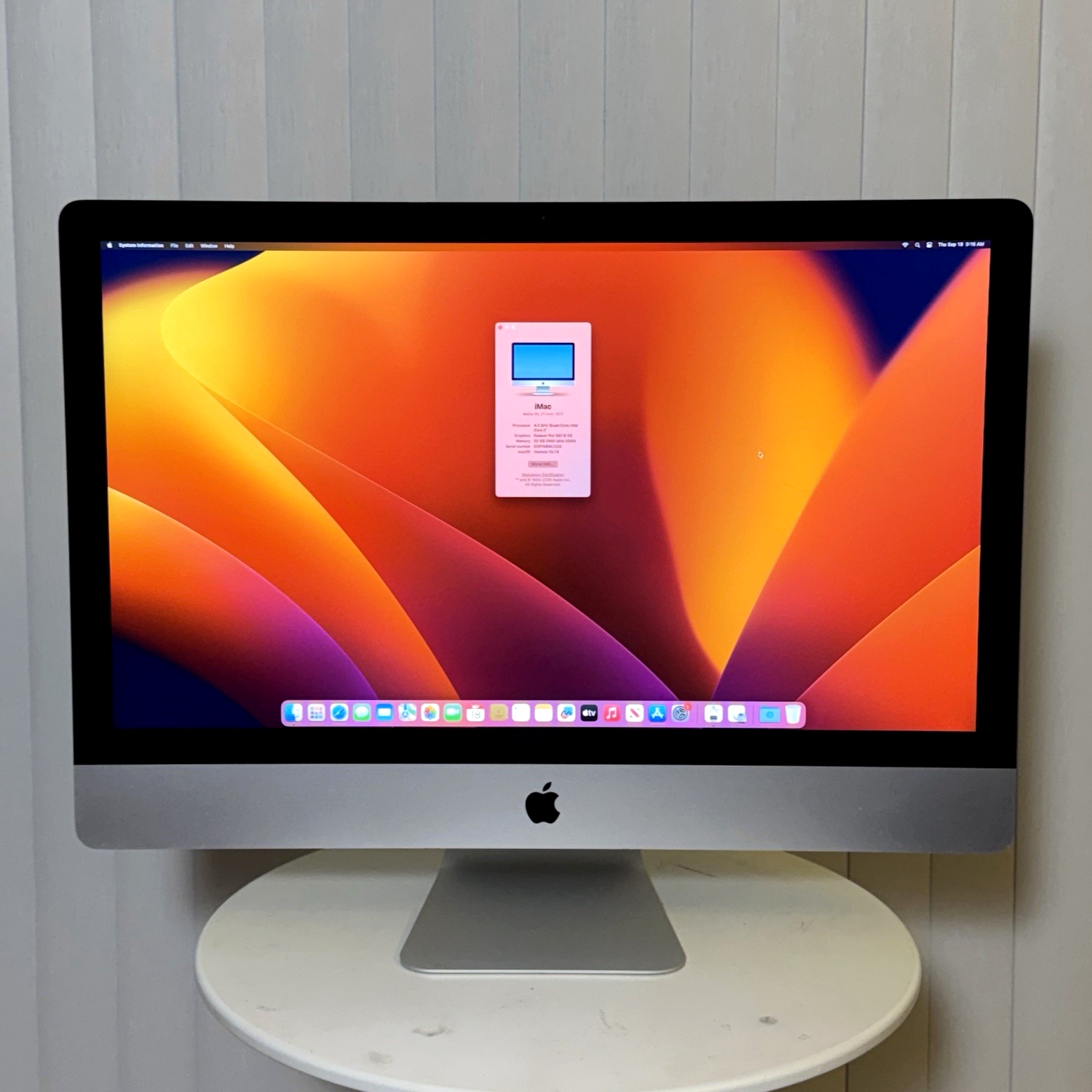 Apple iMac 27" 5K Retina 2017 i7 4.2GHz 32GB RAM  Radeon Pro 580 2TB Fusion