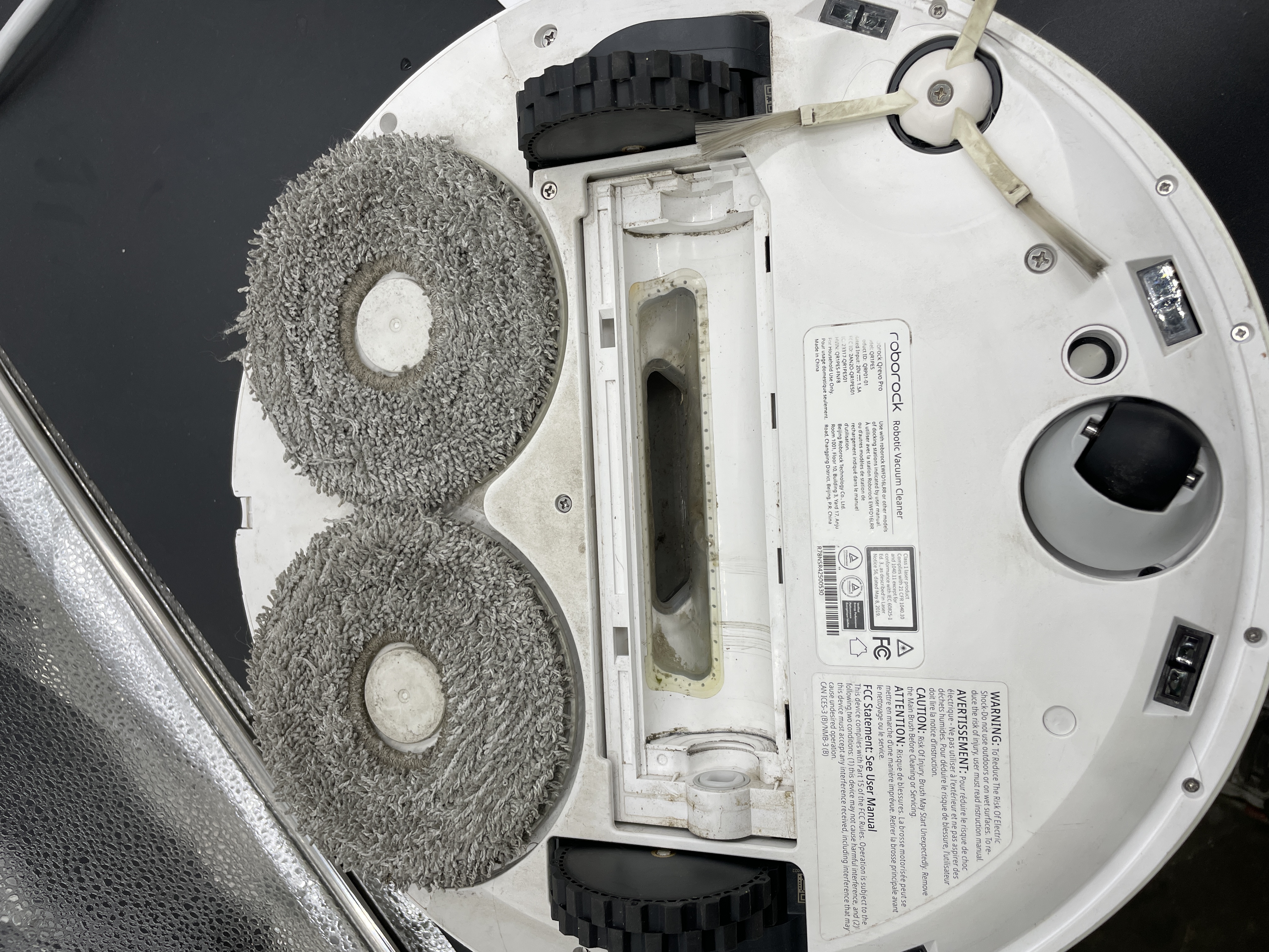 Roborock Qrevo Maxv Robot White Needs Spinning Brush With Dock READ — photo 3