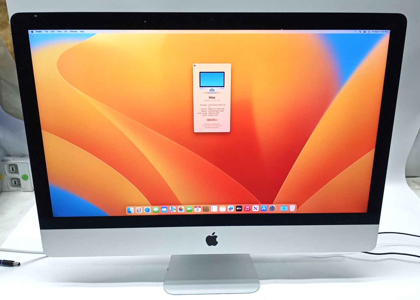 Apple iMac A2115 27" Retina 5K i5-8500 3.00GHz 8GB/1TB HDD Grade C