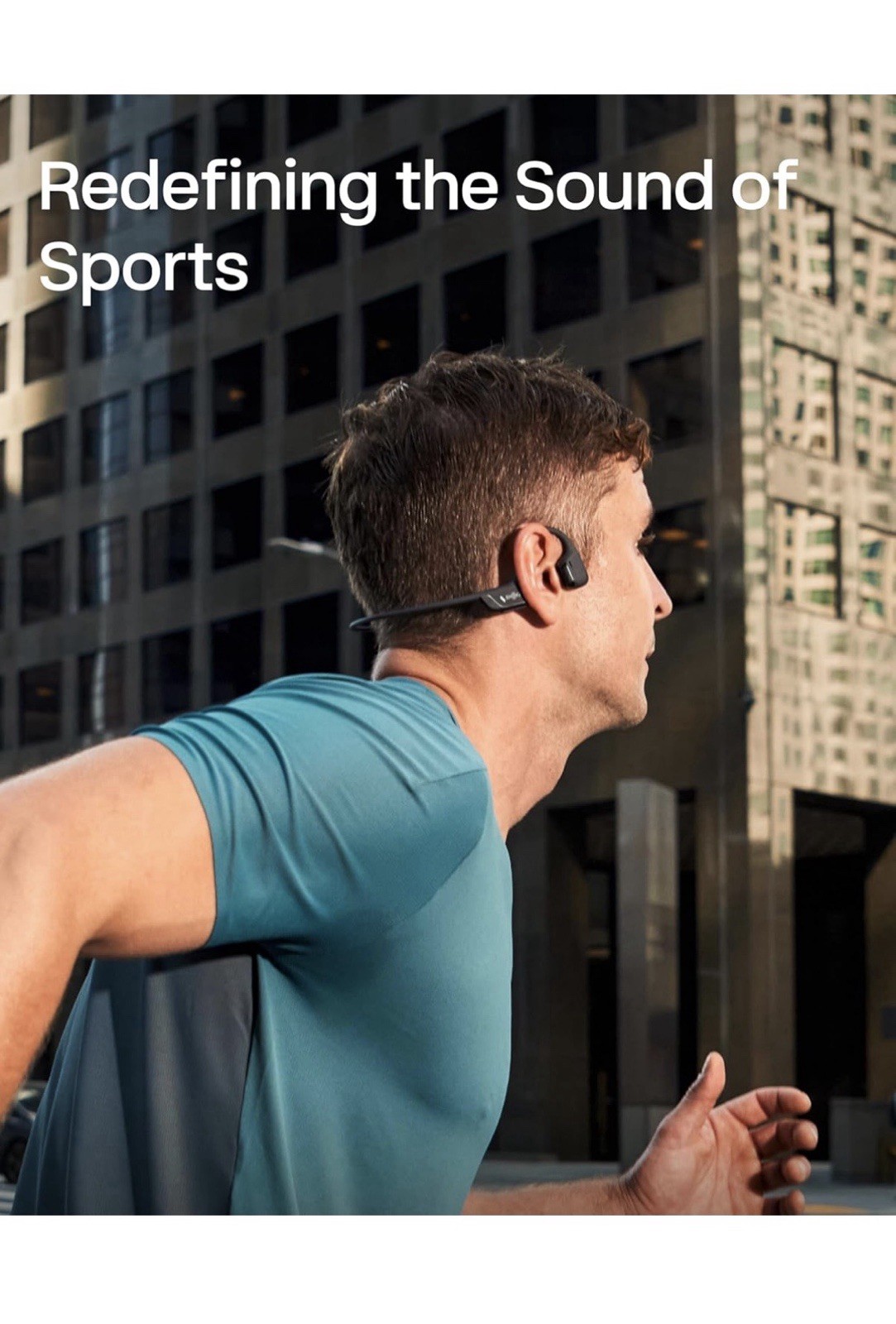 Shokz OpenRun Pro 2 Bone Conduction Sports Headphones Black S820 — photo 3