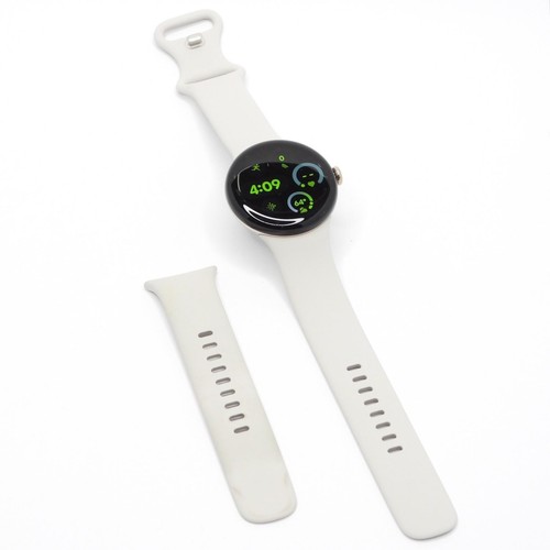 Google Pixel Watch 3 - 41mm - WI-FI - Polished Silver - Active Band GA05748-US — photo 2