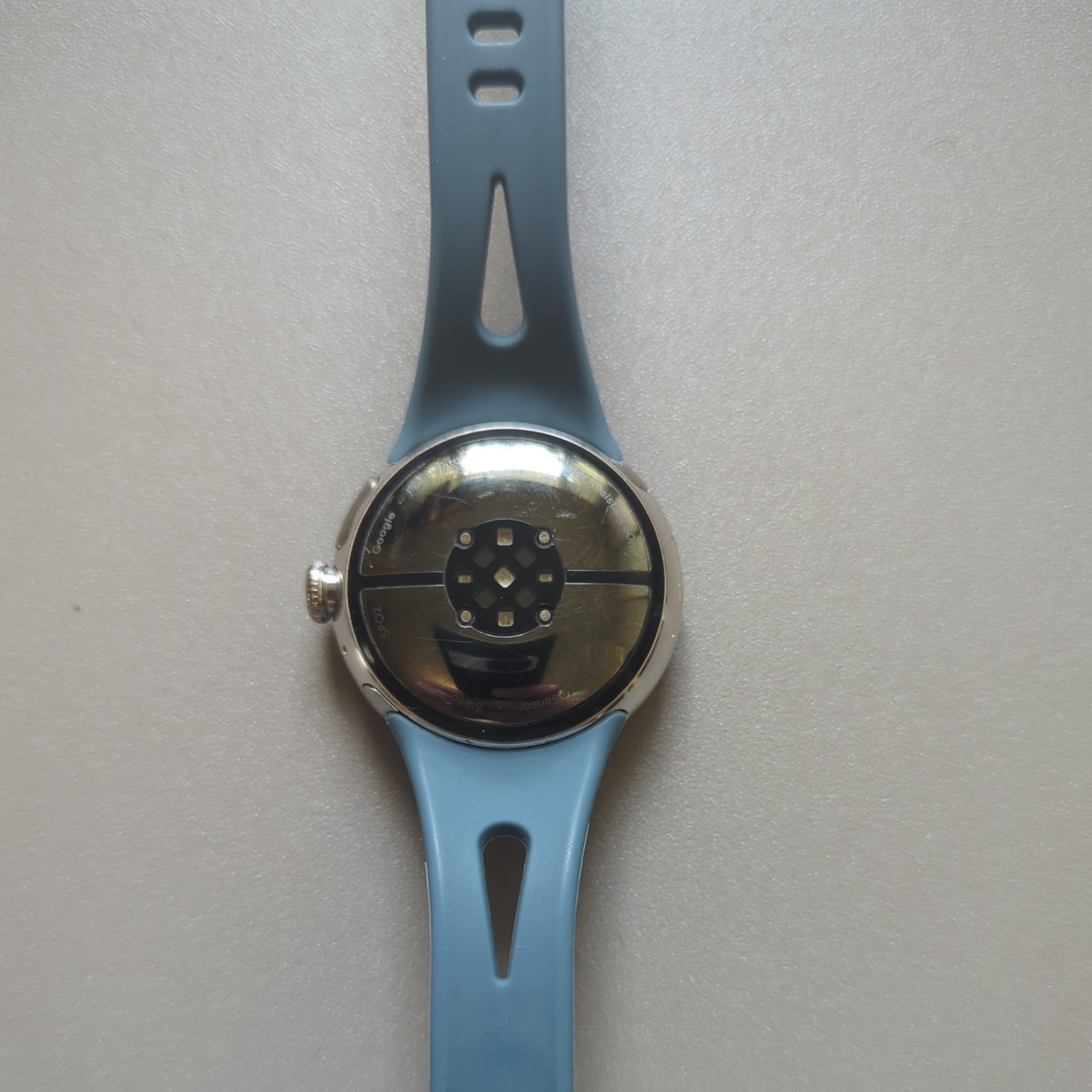 Google Pixel Watch 2 41mm Silver Aluminum Case, Wifi, Bluetooth, Blue-Grey Band — photo 2