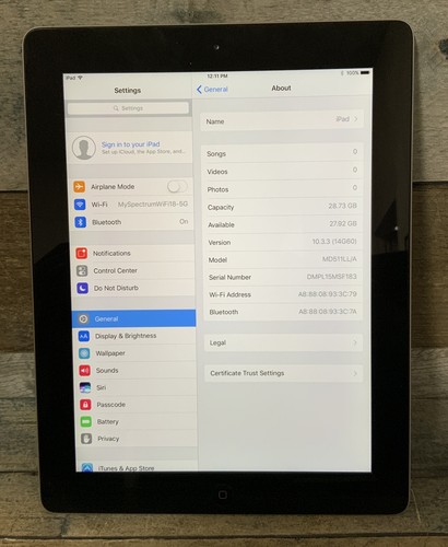 ⚡️Apple iPad 4th Gen A1458 32GB WiFI MD511LL/A Grade A For Old Games Jailbreak — photo 2