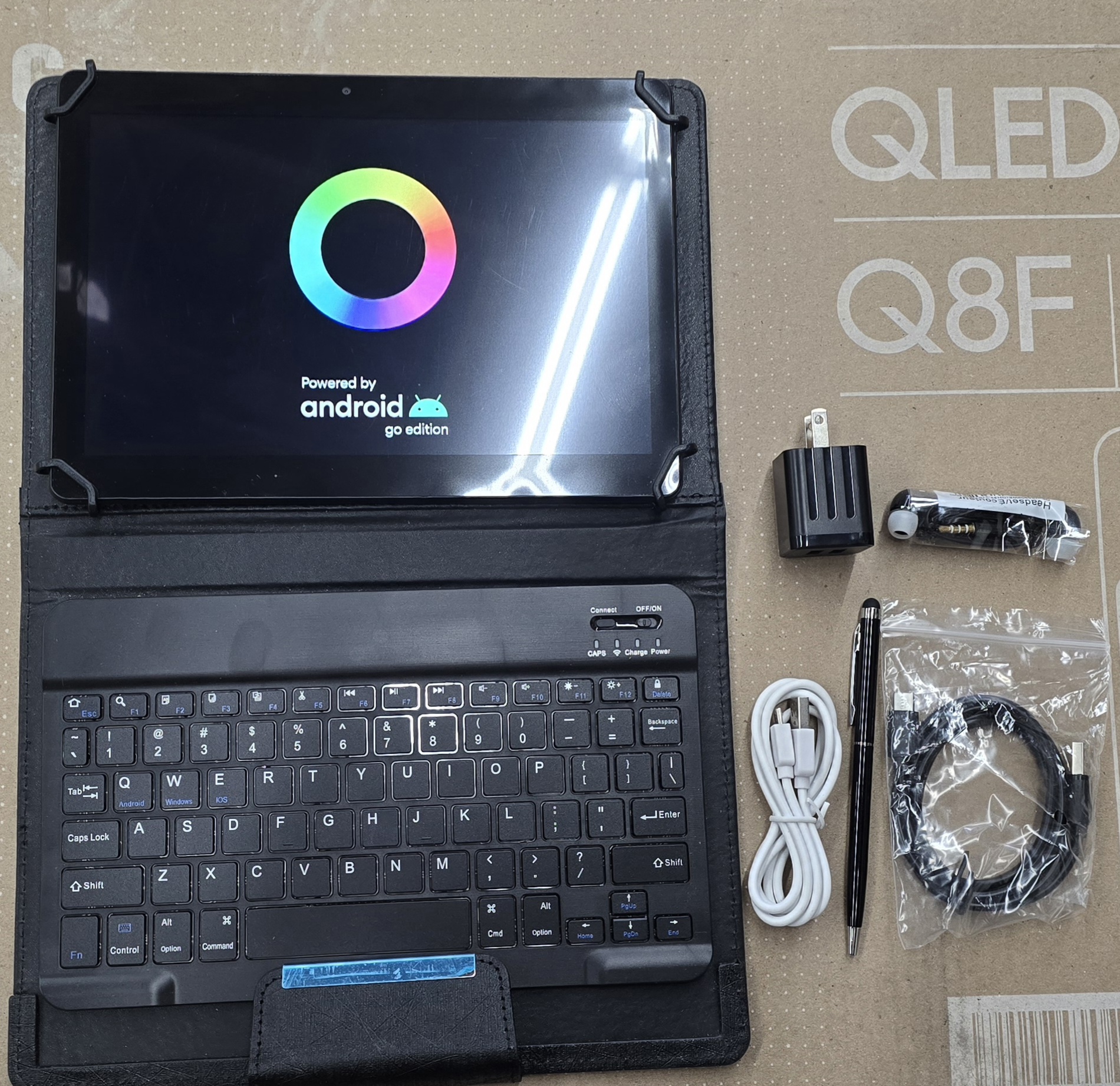 Android 11 Go Edition 9.7" Tablet Bundle Winsing Brand 32GB Keyboard USB-C Cable