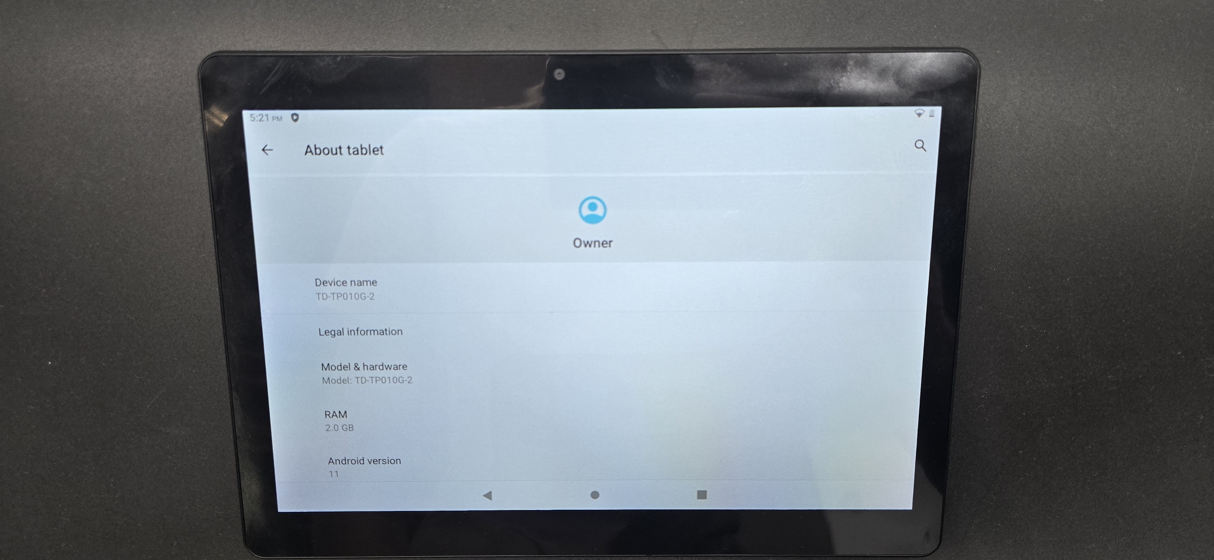 Android 11 Go Edition 9.7" Tablet Winsing Brand, 32 GB Storage USBC Google Apps — photo 2