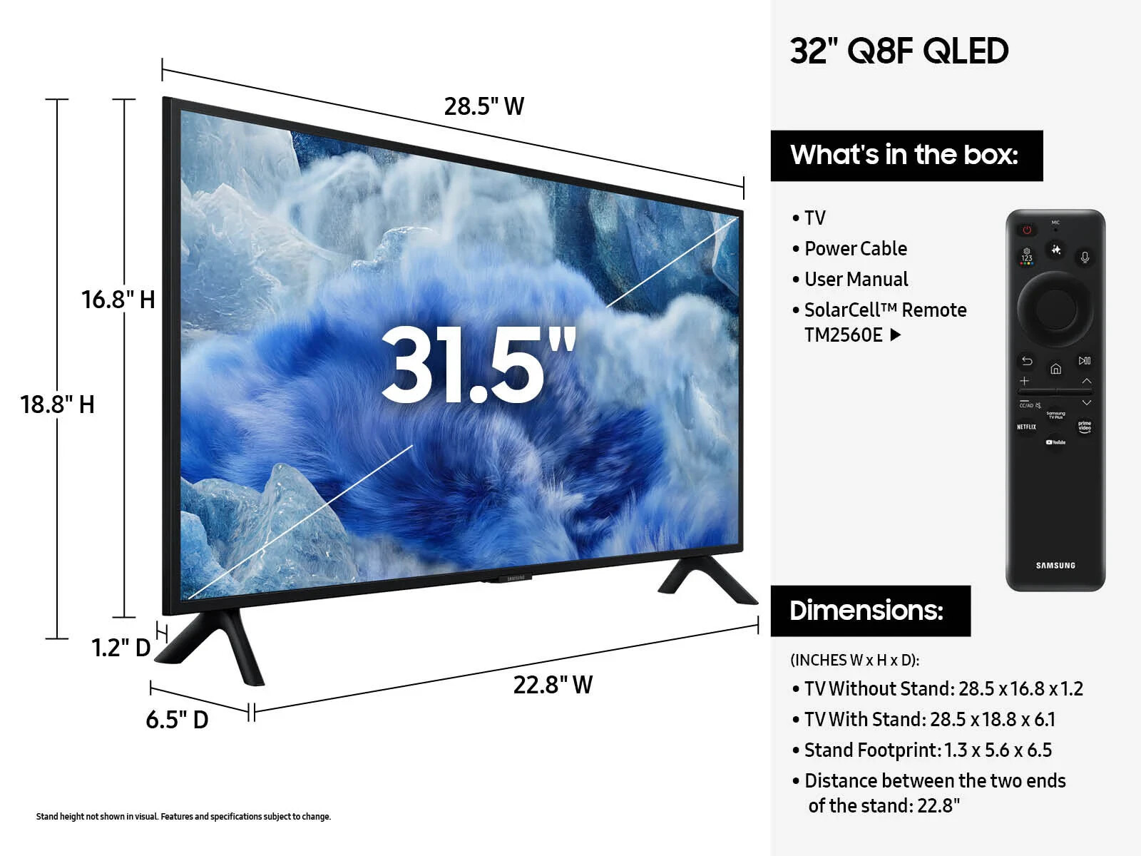 Samsung 32 Inch Class Q8F Series QLED 4K UHD HDR Smart TV – 2025 Model — photo 2