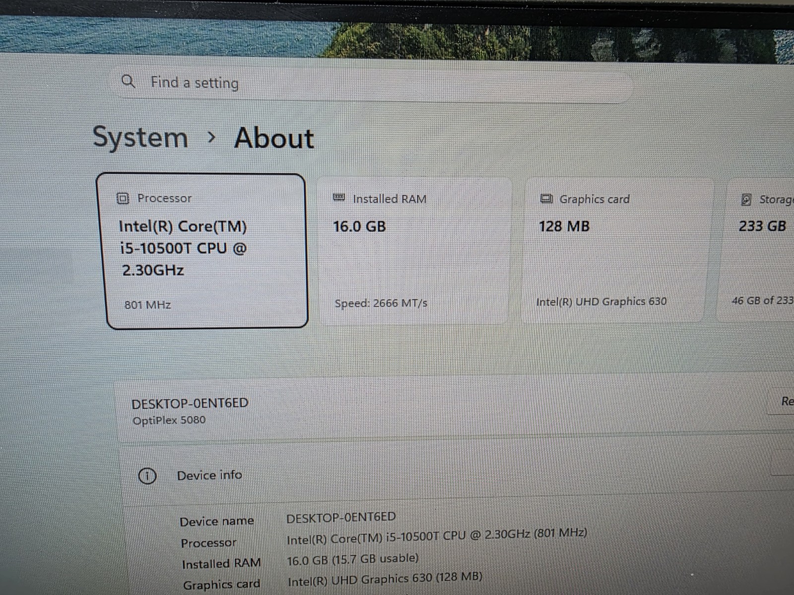 Dell Optiplex 5080 micro Intel i5-10500T 16GB RAM 256GB SSD Windows 11 Pro Wi-Fi — photo 4