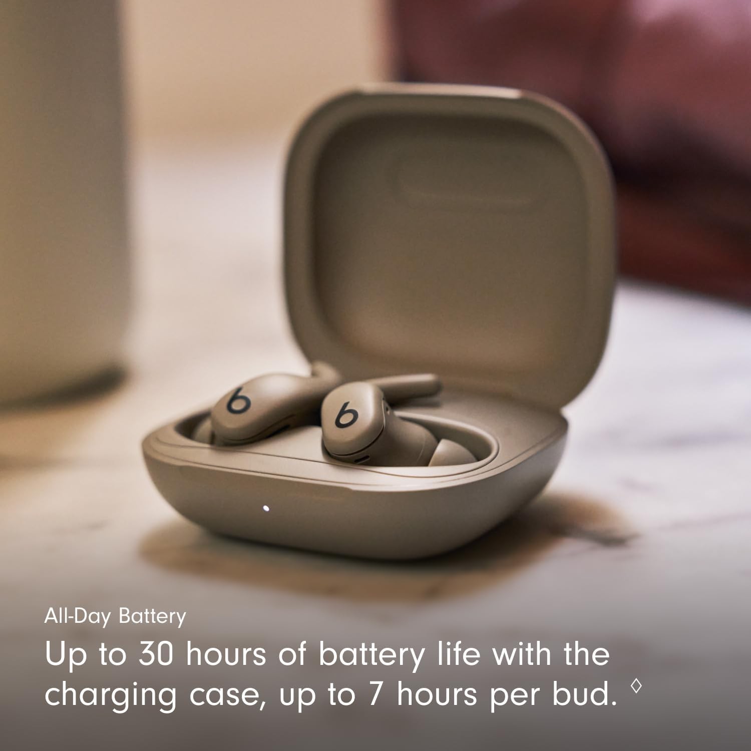Beats Powerbeats Fit True Wireless Noise-Canceling Earbuds Gravel Gray ME2K4LL/A — photo 5