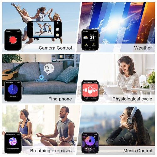 Bluetooth Smart Watch Make Call Fitness Tracker Blood Pressure Oxygen Heart Rate — photo 3