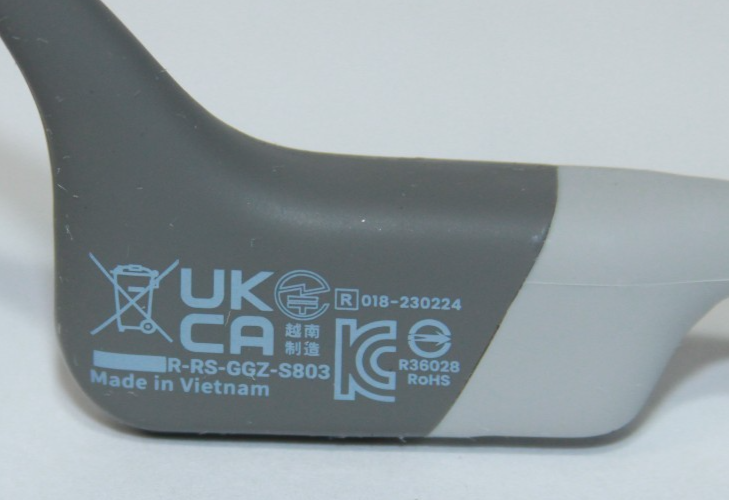 Shokz - OpenRun S803 Bone Conduction Open-Ear Endurance HP - Gray - No Charger — photo 4