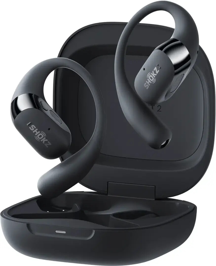 Shokz OpenFit 2 Open-Ear True Wireless Earbuds Black - T920-ST-BK-US - READ - VG — photo 4