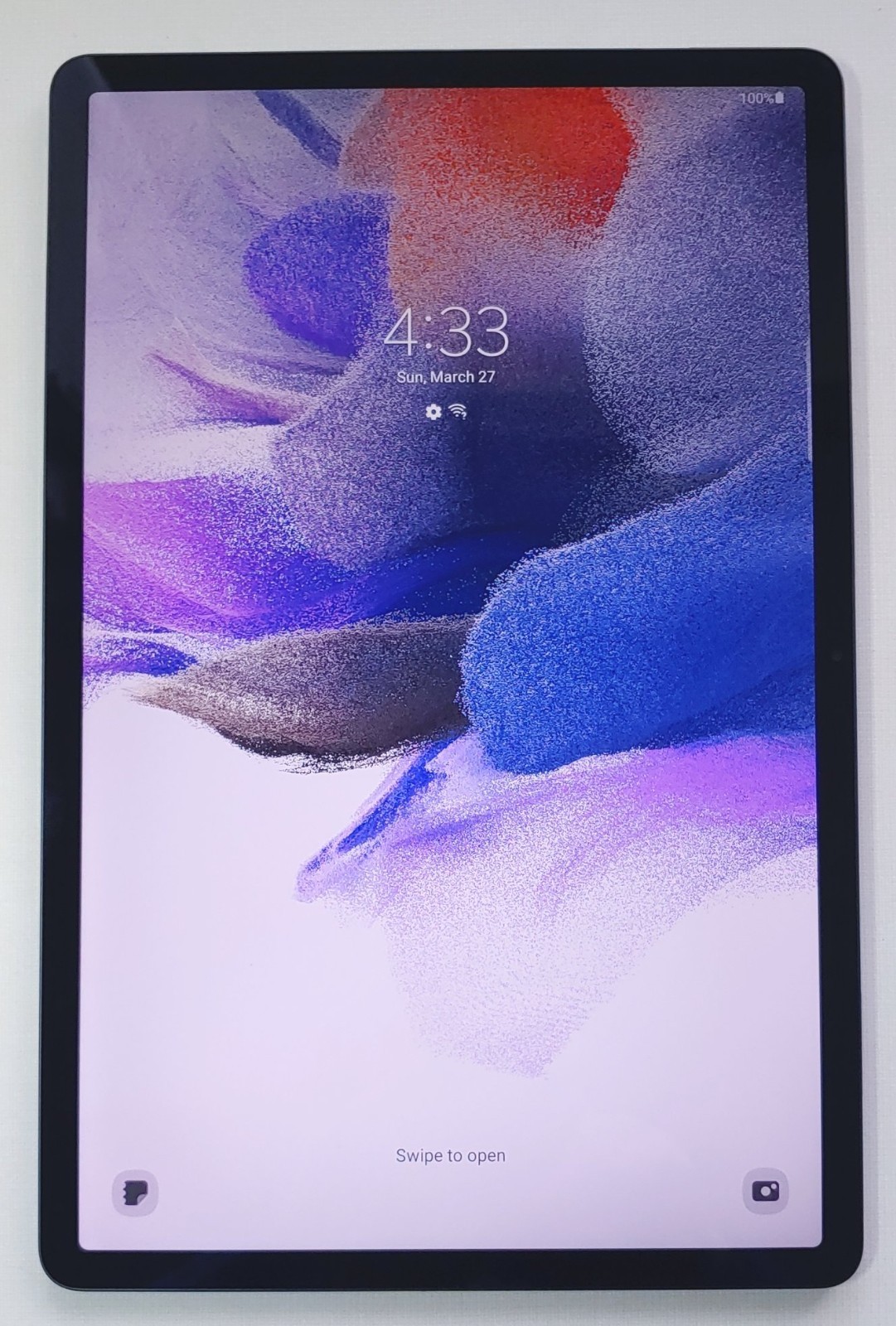 Samsung Galaxy Tab S7 FE - SM-T733 - 64GB 12.4" Black - Wi-Fi - VERY GOOD Cond.