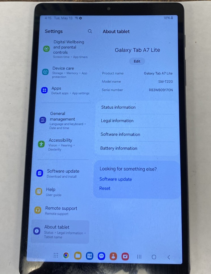 Samsung Galaxy Tab A7 Lite - SM-T220 32GB  0716-12T — photo 3