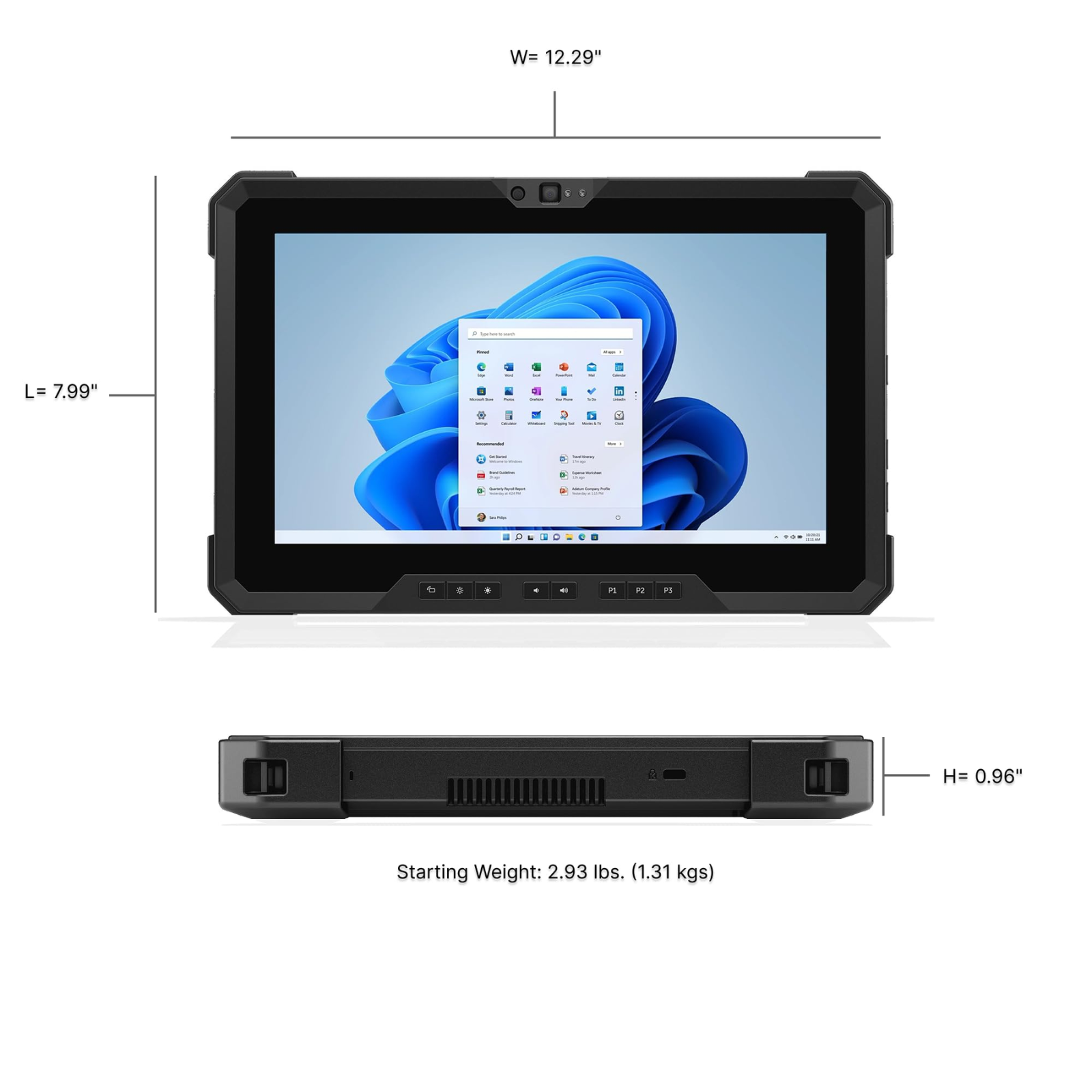 Dell Latitude 7220 Rugged Extreme Touch Tablet i5-8365U 8GB 256GB SSD Win11 Pro — photo 2