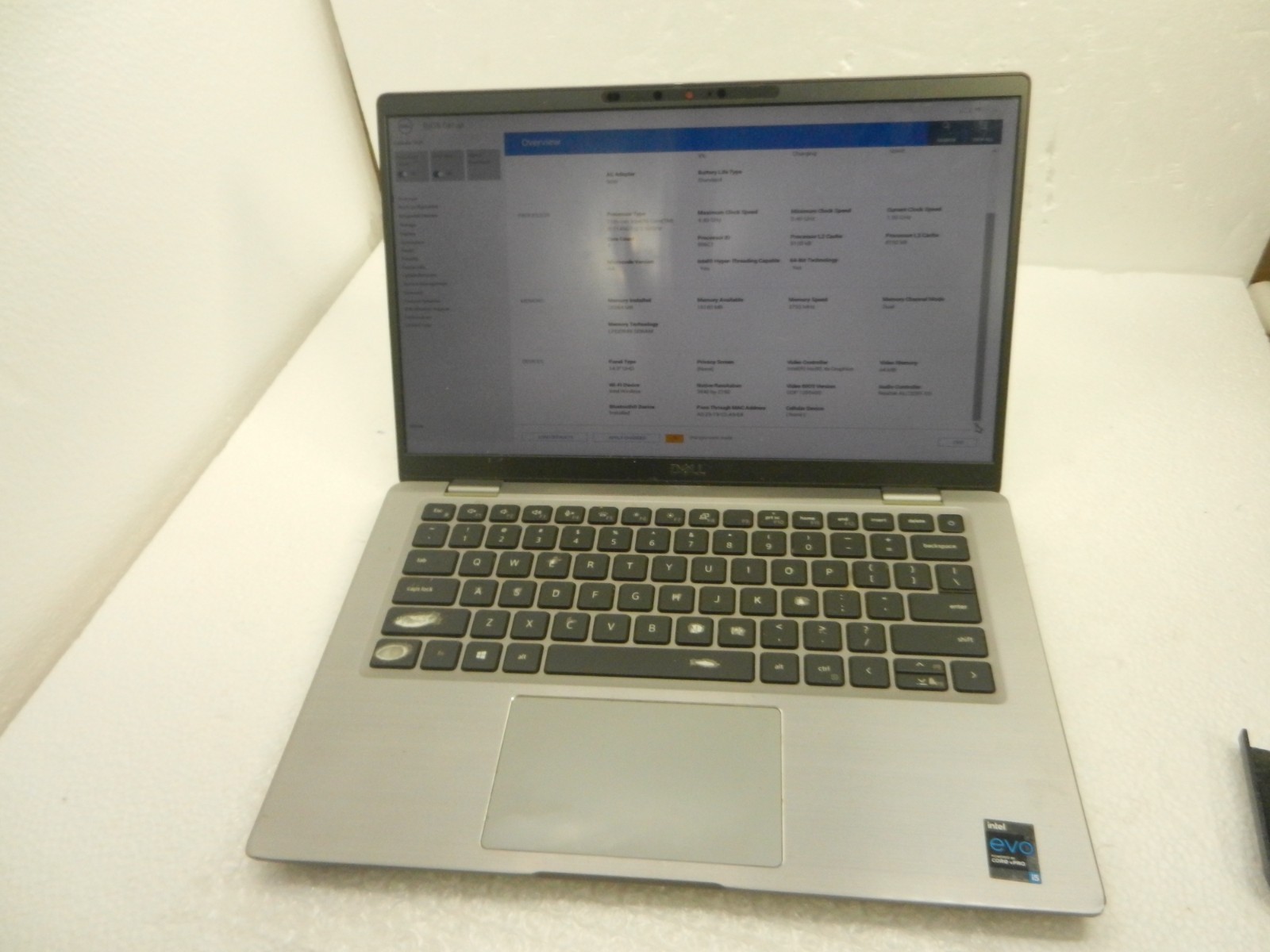 Dell Latitude 7420 Intel Core i5-1145G7 CPU 2.60GHz 16GB RAM 256SSD