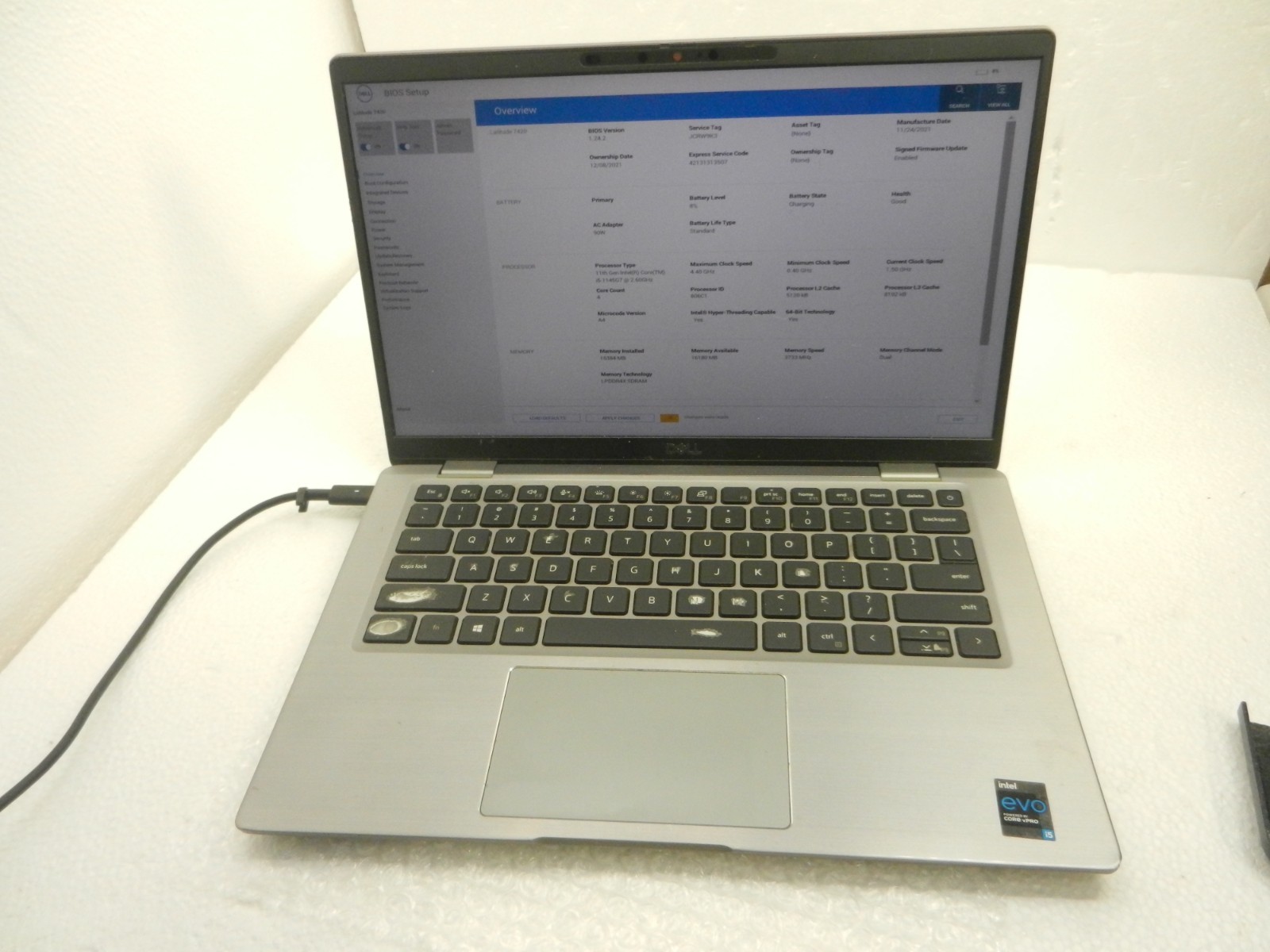 Dell Latitude 7420 Intel Core i5-1145G7 CPU 2.60GHz 16GB RAM 256SSD — photo 2