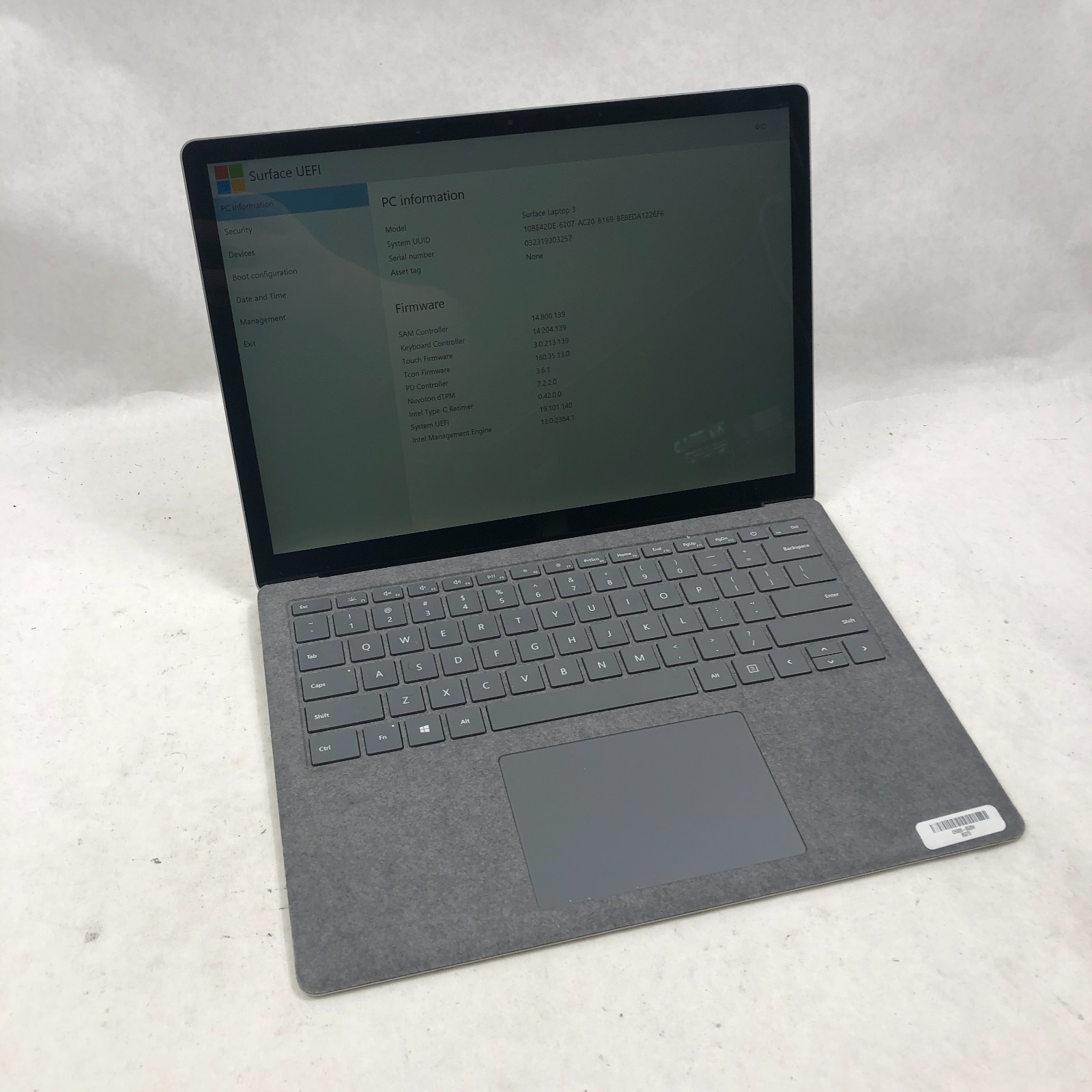 Microsoft Surface Laptop 3 1867 Core i7-1065G7 16GB RAM 256GB SSD Win 11 Pro
