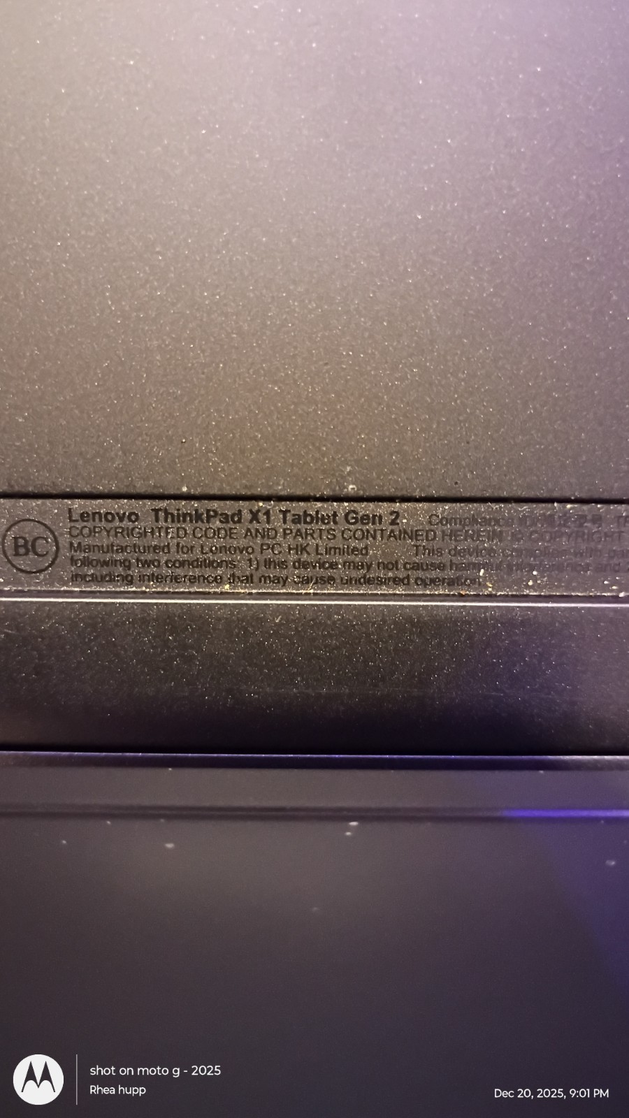 Lenovo ThinkPad X1 Tablet Gen 2 Black Convertible Touchscreen Tablet Keyboard — photo 3
