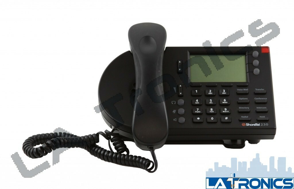 ShoreTel ShorePhone 230 VOIP IP Phone Business Black Tested