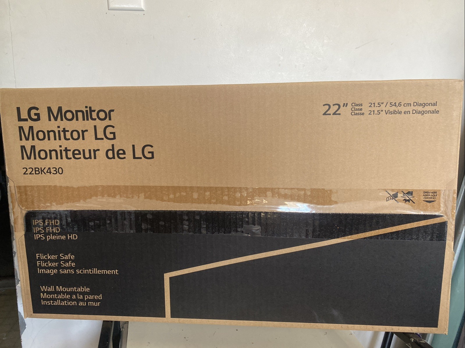 LG 22BK430H-B 22 Inch Widescreen IPS LCD Monitor HDMI, USB-C, VGA 1080p