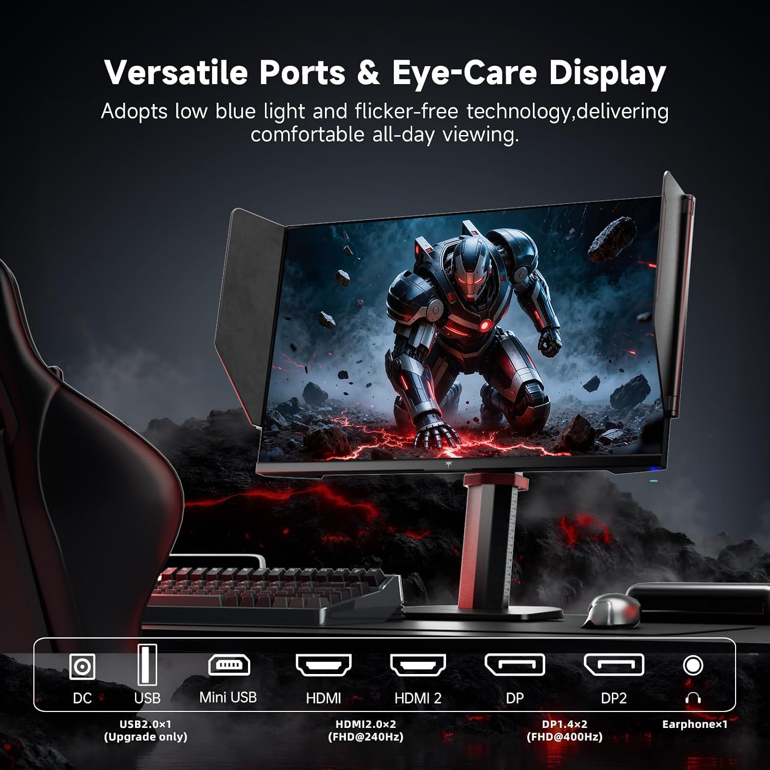 KTC H25X8 24.5" 400Hz Gaming Monitor 1080P 360Hz Fast IPS HDR400 Tilt Adjustable — photo 2