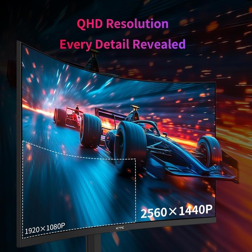 KTC H32S25E 32'' 240Hz 2K Curved Gaming Monitor 1000R VA QHD 4000:1 Contrast — photo 4