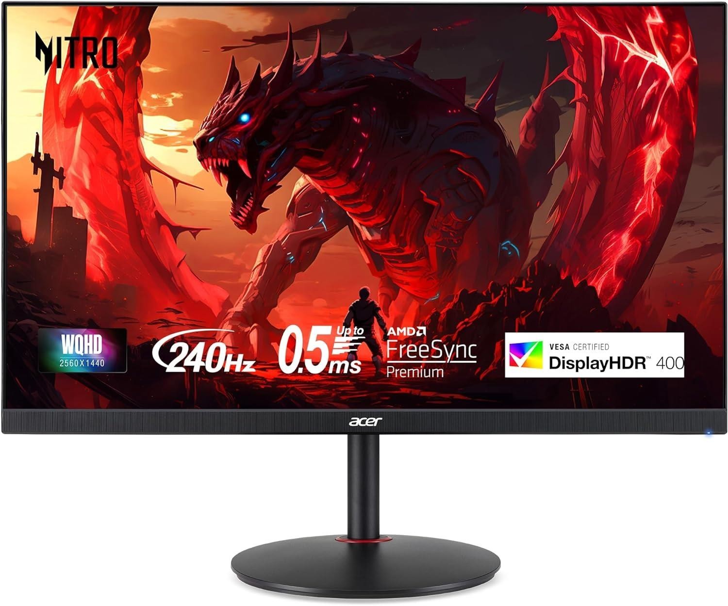 Acer Nitro XV272U 27" QHD 240Hz IPS 1ms Gaming Monitor High Refresh Desktop