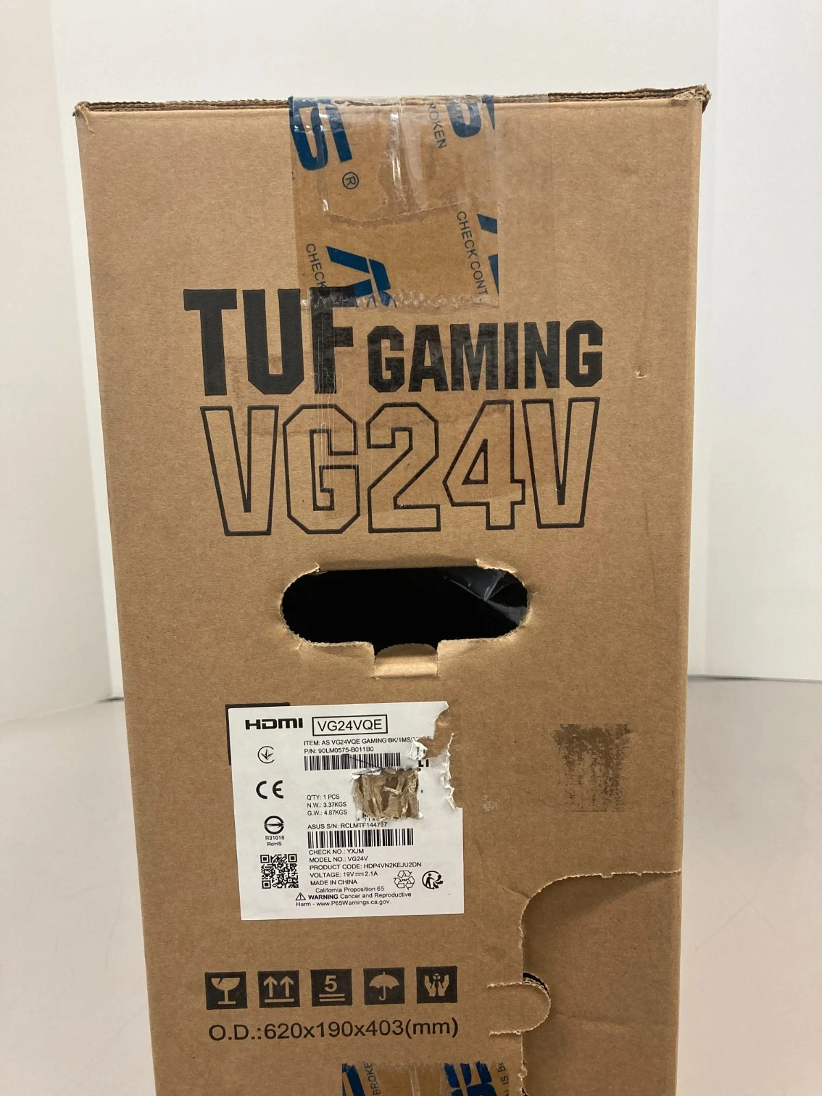 ASUS TUF Gaming VG24VQE 23.6" Full HD 165Hz 1ms Curved FreeSync Monitor — photo 3