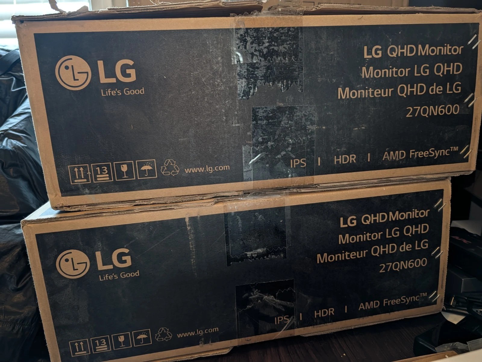 LG 27QN600-B 27" QHD 2560x1440 IPS HDR10 Monitor HDMI DisplayPort FreeSync