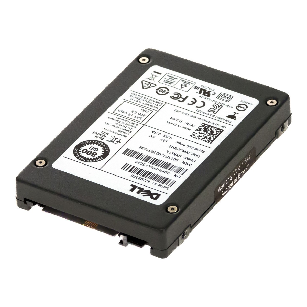 Hard Drive SSD DELL J19XM SXKLTK 800GB EMLC SAS-3 2.5'' — photo 2