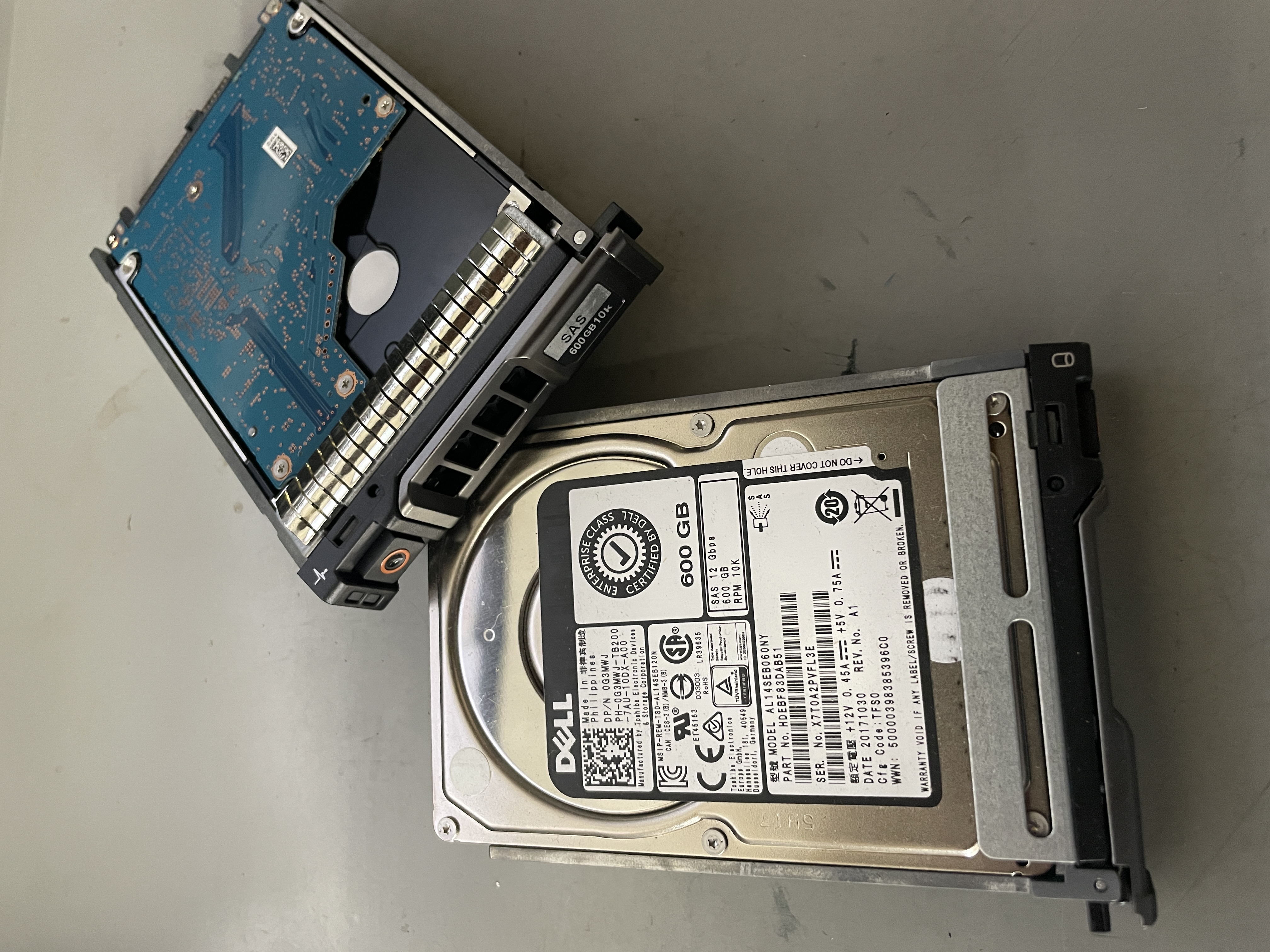 Dell 600GB 2.5" 7.2k 6G SAS HDD HotSwap Hard Drive 0G3MWJ With Frame