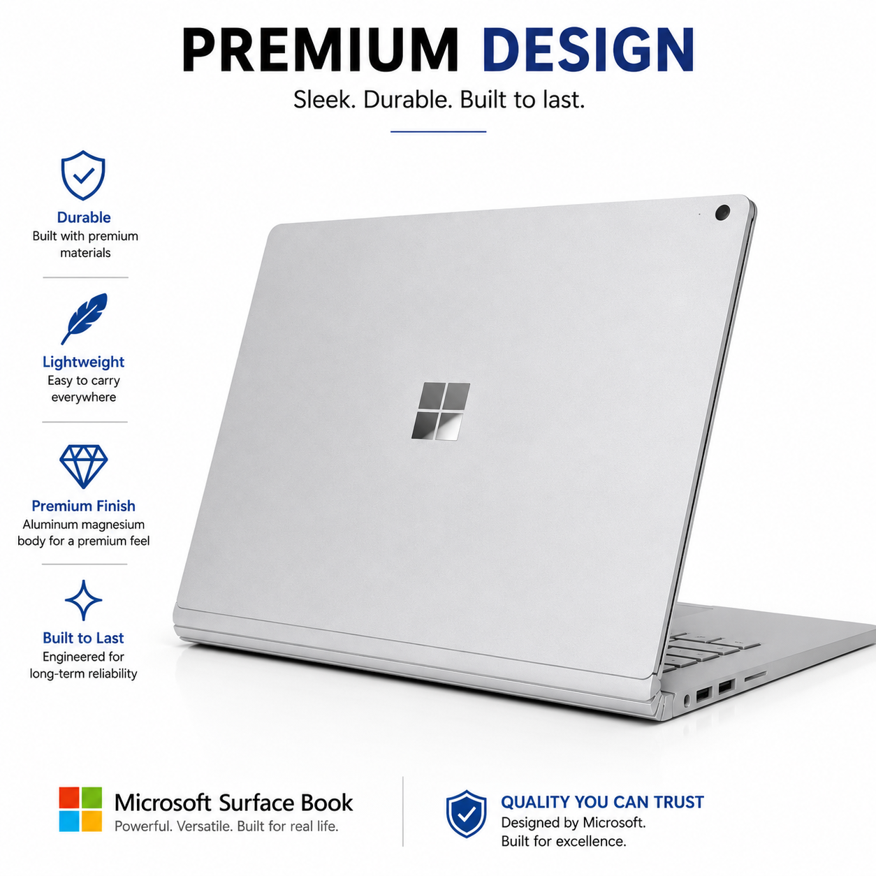 Microsoft Surface Book 2 13.5" i5-7300U 8GB 256GB SSD Win 11 Pro Charger — photo 4