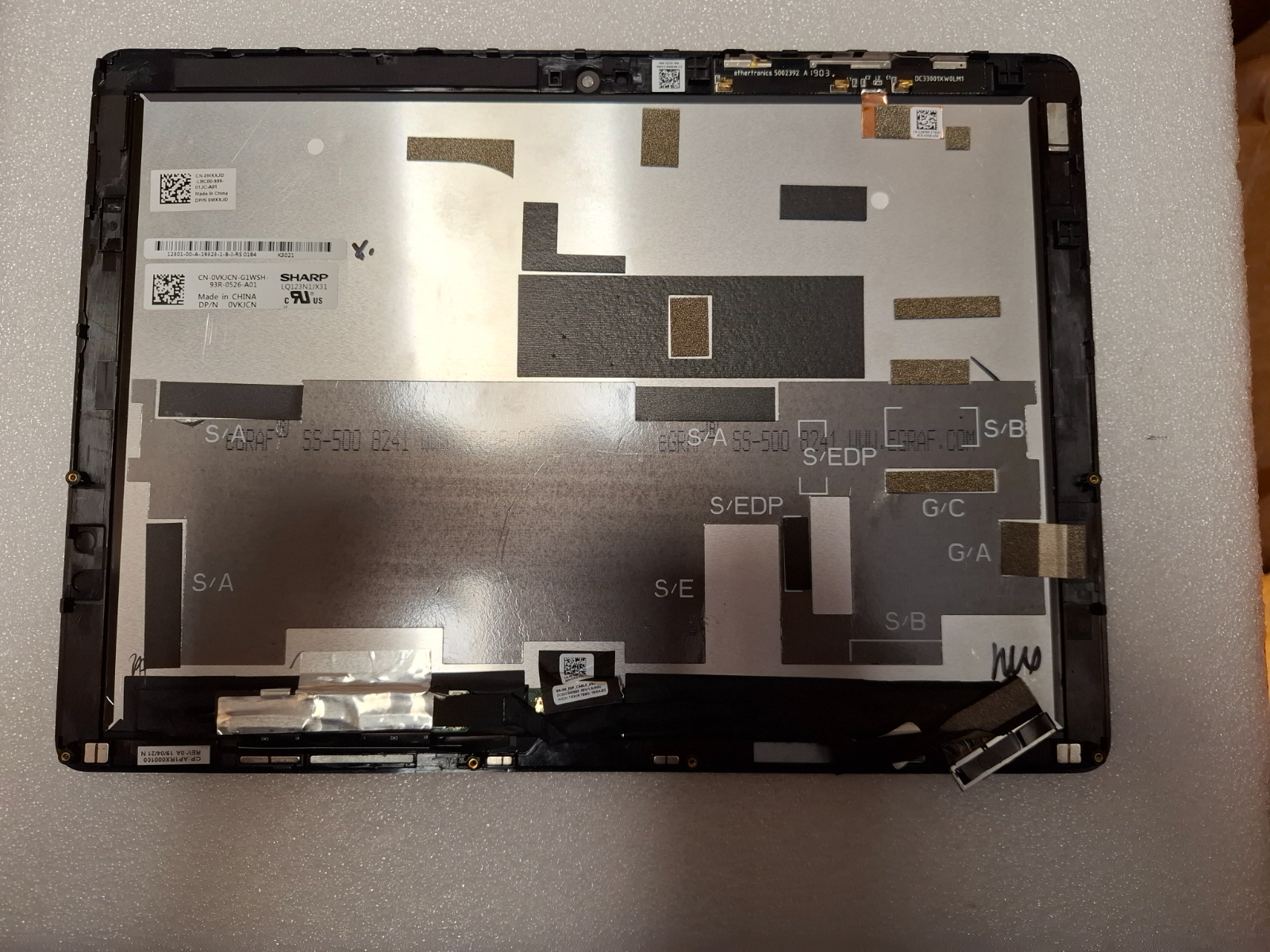 Dell Latitude 5285 5290 2-in-1 12.3 FHD LCD Touch Screen Assembly 0VKJCN VKJCN — photo 4