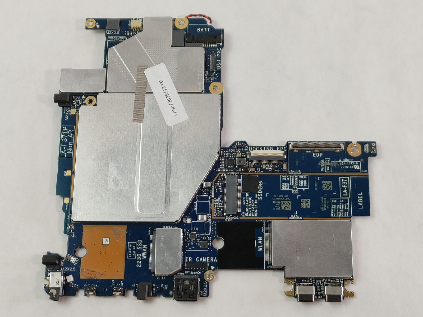 Dell Latitude 5290 2-in-1 Motherboard i5-8250U 8GB LA-F371P 0T37MJ T37MJ Tested
