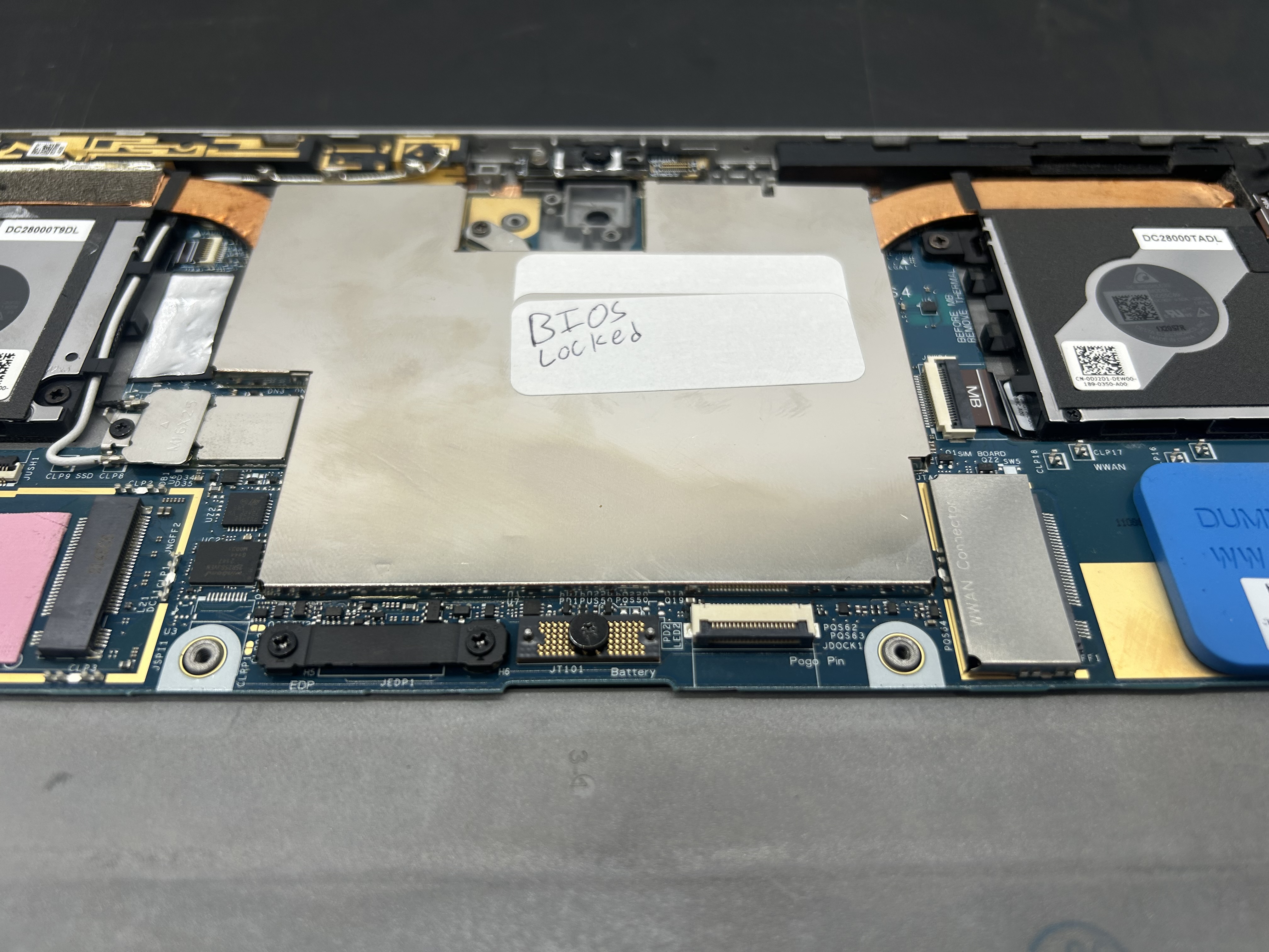 Dell Latitude 7320 Detachable Motherboard i5-1140G7 16GB P00J4 BIOS LOCKED