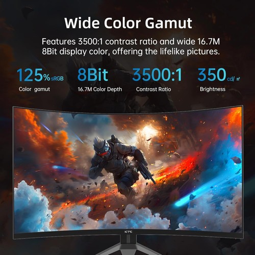 KTC H32S17F 32'' 240Hz Curved Gaming Monitor FHD 1080P 1500R HDR Gaming Monitor — photo 4