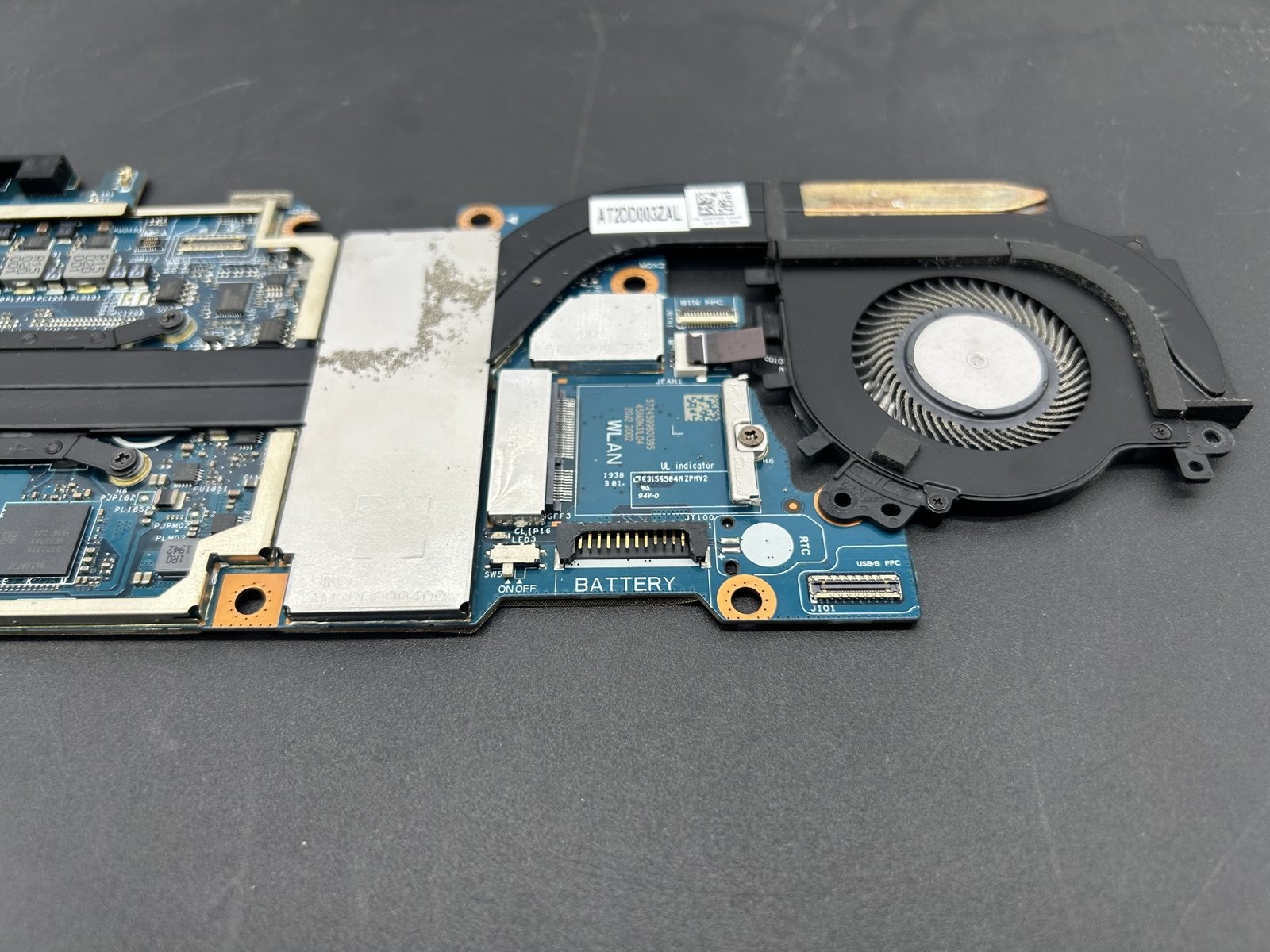 Dell Latitude 7200 2-in-1 i5-8365U 8GB Motherboard 0K1R84 Bad Battery Port READ